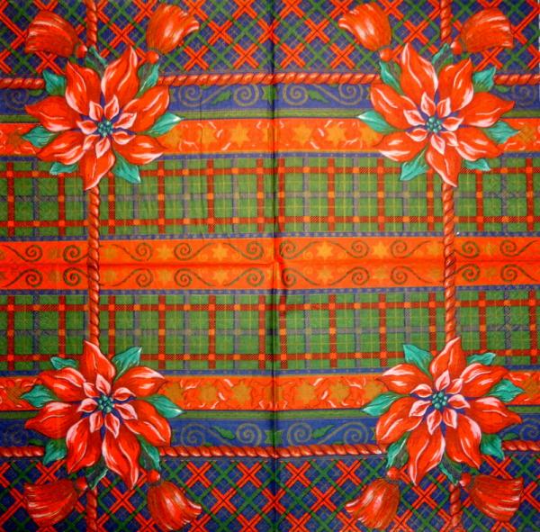 095 Christmas Flowers - 3-ply (95)